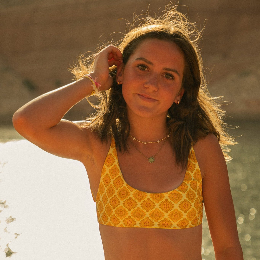 SURFER BIKINI TOP // STARBURST YELLOW
