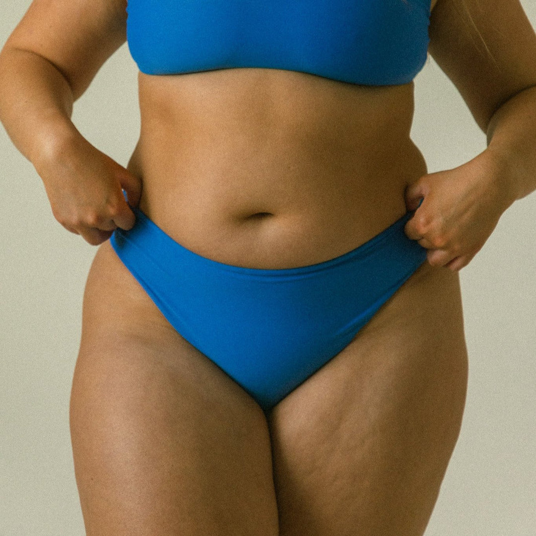 SURFER HIGH WAISTED BOTTOM // BLUE