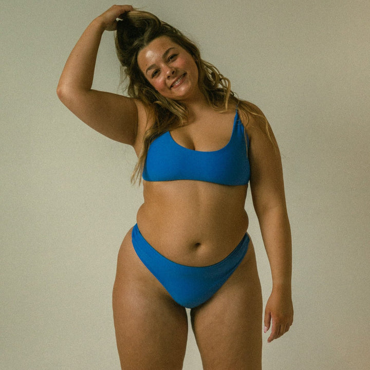 SURFER BIKINI TOP // BLUE