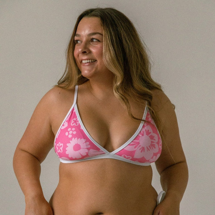 DITSY BIKINI TOP // FLORAL PINK